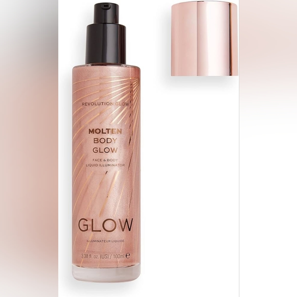 Revolution Glow Molten Body Glow Face & Body Liquid Illuminator - Rose Gold